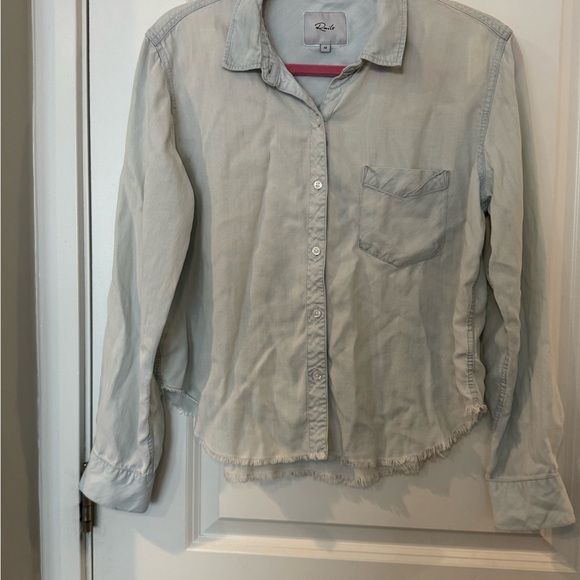 Rails Dana Light Blue Tencel Denim Shirt - Picture 2 of 5
